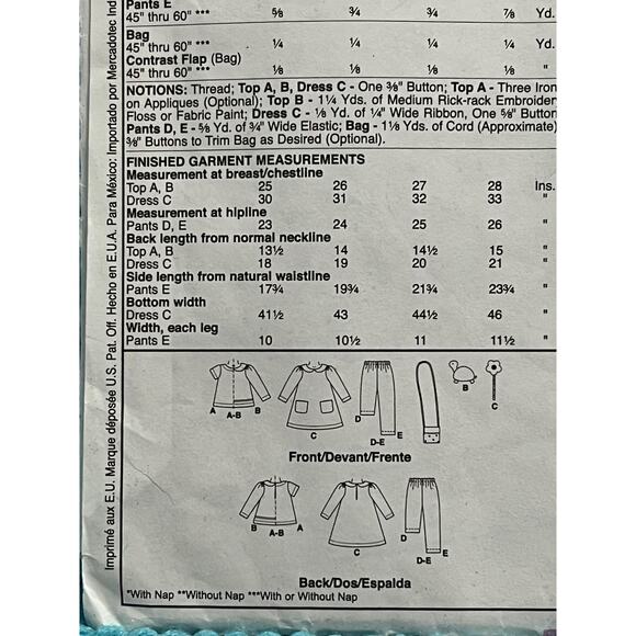 McCalls 2968 sewing pattern oversized jacket shacket size 22w-28w 40 42 44 46 - Picture 5 of 7